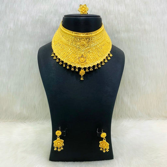 Parure royale en plaqué or – Élégance absolue